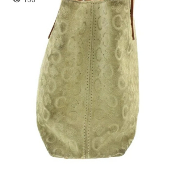 Authentic Celine Suede mini handbag - Picture 2 of 10